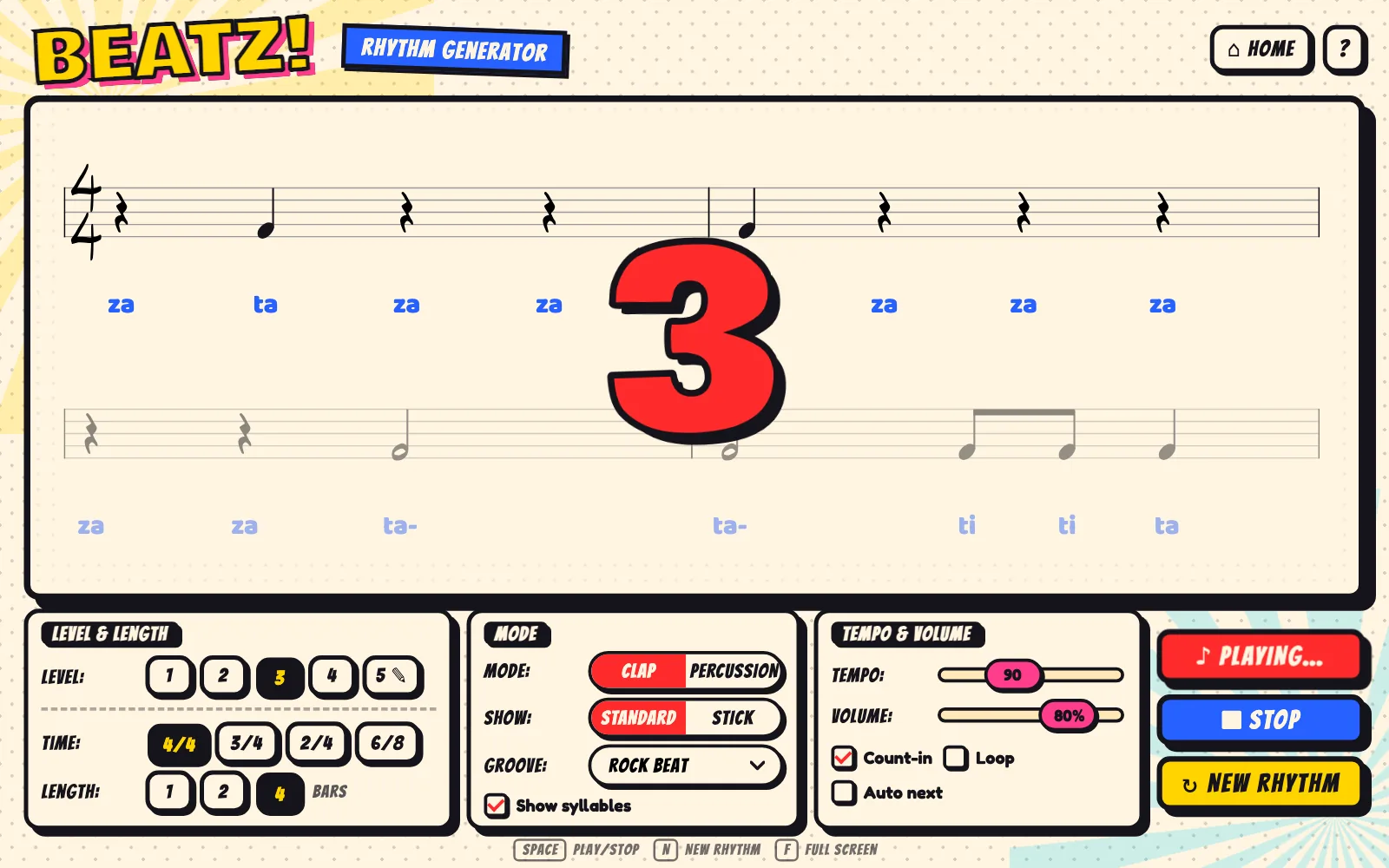 The Beatz count-in